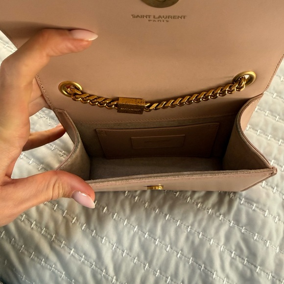 Authentic Yves Saint Laurent Mini Tassel Blush Crossbody with Gold Hardware - Picture 10 of 10